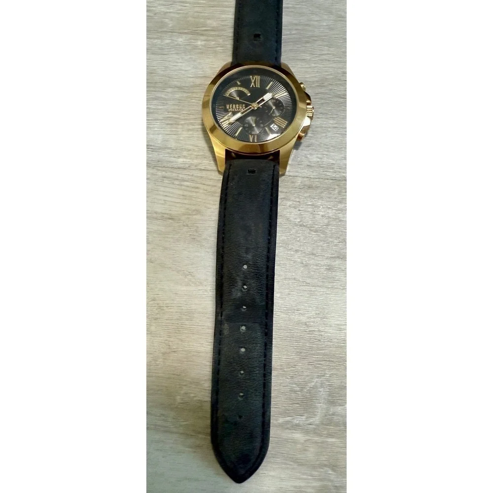 Versus Versace Gold Tone Chronograph Black Dial Men's Watch VSPBH8521